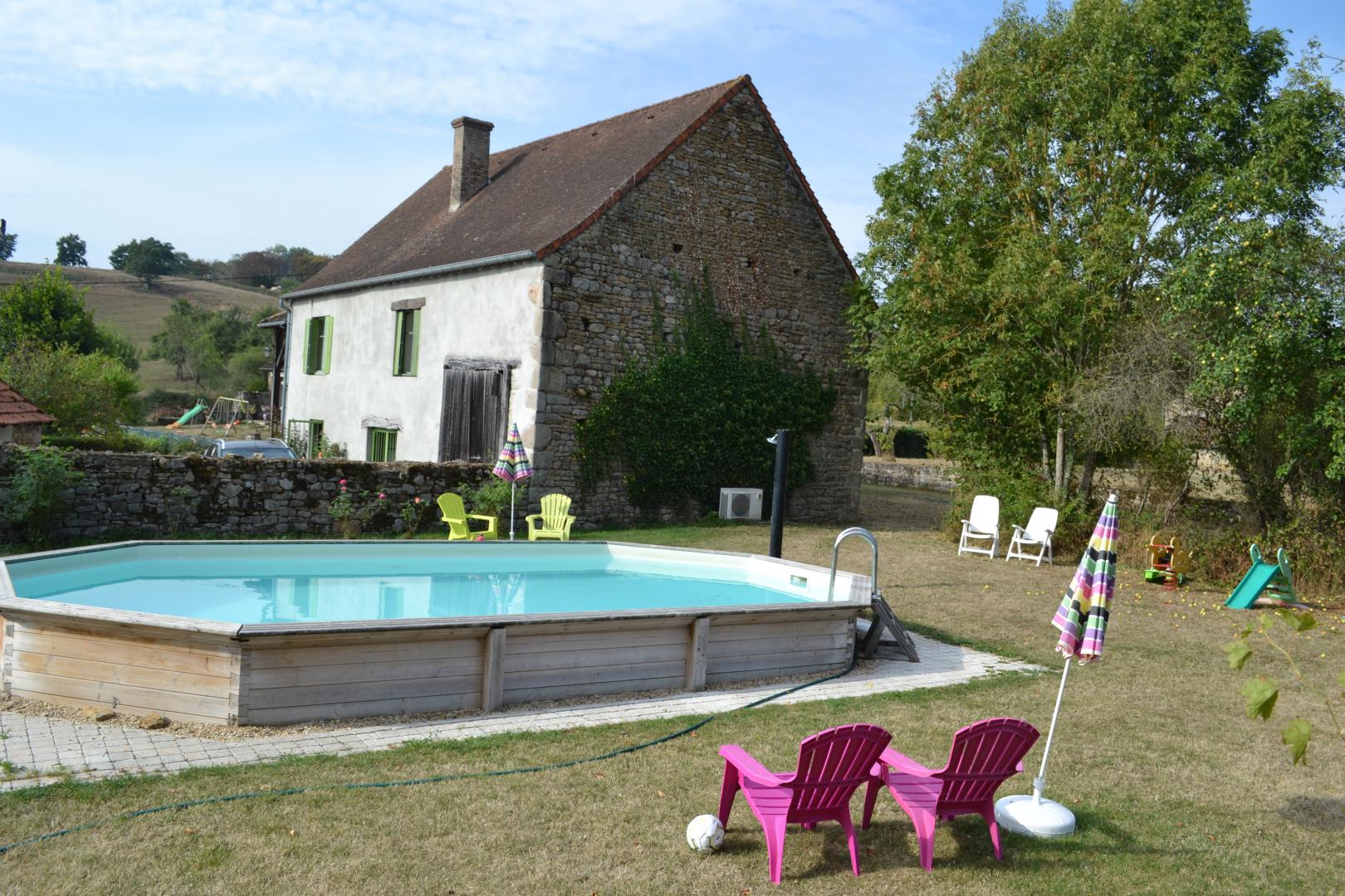 piscine chauff&eacute;e(8mx4.5m)